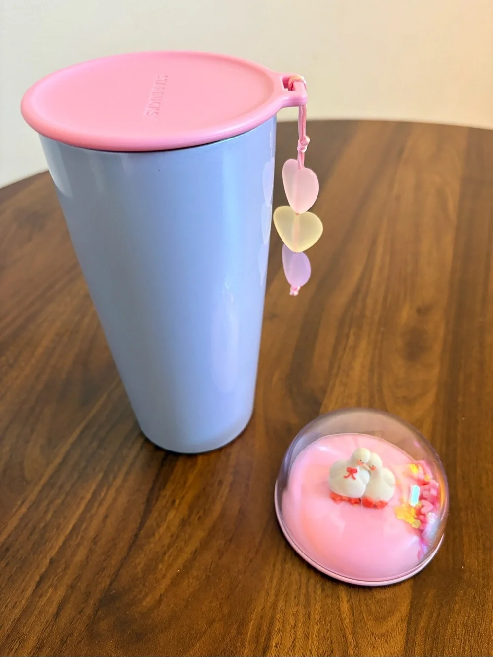 Starbucks Korea Valentine’s Day 2026 Tumbler - Ducks Duck Dome Tumbler 🦆🩵🩷